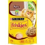 Ração Úmida Nestlé Purina Friskies Peru ao Molho Gatos Adultos 85g