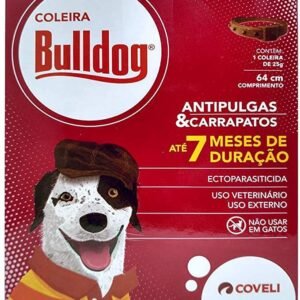 Coleira Coveli Antipulga BullDog - 64cm