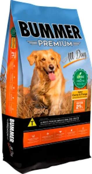 Ração Bummer All Day Premium para Cães Carne e Frango - 15kg - Imagem 3