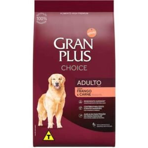 Ração GranPlus Choice Frango e Carne para Cães Adultos 15 kg