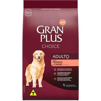 Ração GranPlus Choice Frango e Carne para Cães Adultos 15 kg