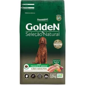 Ração Golden Seleção Natural Cão Adulto Frango E Arroz 12kg