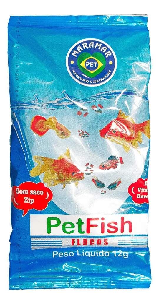 Ração Flocos Peixe Pet Fish 12g