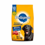 Ração Pedigree para Cachorro Nutrição Essencial Carne Cães Adultos 10,1Kg Alimento Saudável
