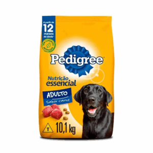 Ração Pedigree para Cachorro Nutrição Essencial Carne Cães Adultos 10,1Kg Alimento Saudável