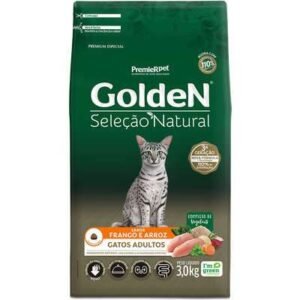 Ração Golden Seleção Natural Gato Adulto Frango E Arroz 3kg