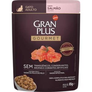 Sache Gatos Gran Plus Gourmet Adulto Salmão - 85 Gr