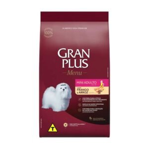 Ração GranPlus Frango e Arroz p/Cães Adultos de Raças Mini e Pequenas 1kg