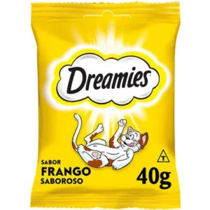 Petisco Dreamies para Gatos Adultos Sabor Frango 40g