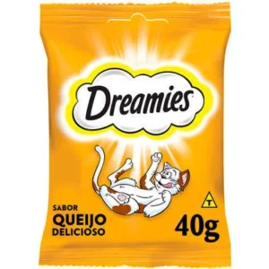 Petisco Dreamies para Gatos Adultos Sabor Queijo 40g