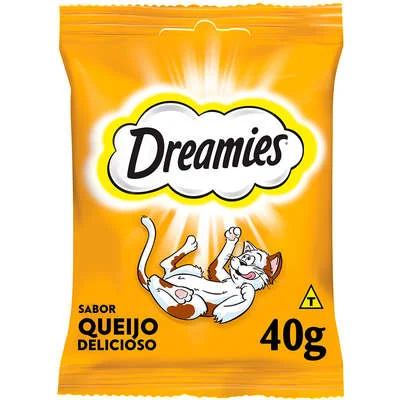 Petisco Dreamies para Gatos Adultos Sabor Queijo 40g