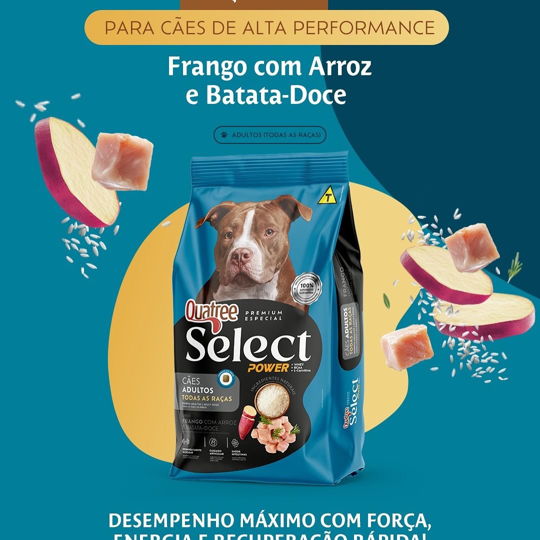 Ração Cão Adulto Quatree Select Power 15 Kg Alta Performance - Imagem 2