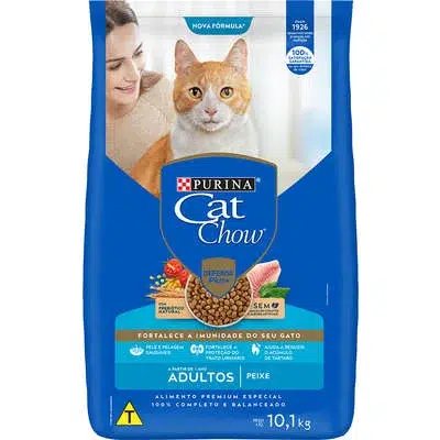 Ração Nestlé Purina Cat Chow Adultos Defense Plus Peixe 10,1kg
