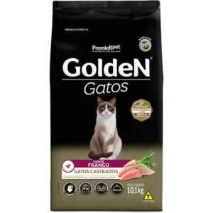 Ração Golden para Gatos Adultos Castrados Sabor Frango 10,1kg