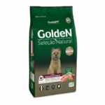 Ração Golden Seleção Natural Cães Sênior Porte Pequeno Sabor Frango e Arroz 10,1