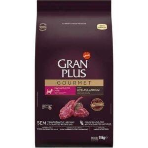 Ração Seca GranPlus Gourmet Ovelha & Arroz para Cães Adultos Raças Mini 15kg