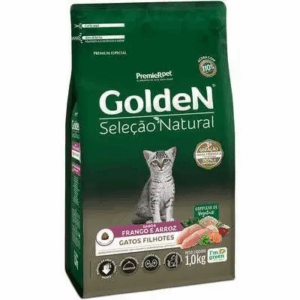 Ração Golden Seleção Natural Gato Filhote Frango E Arroz 1kg