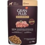 Ração Úmida GranPlus Sachê Gourmet Frango para Cães Adultos 100g