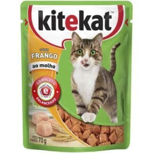Ração Úmida para Gato Adulto Sachê Kitekat - Frango ao Molho 70g