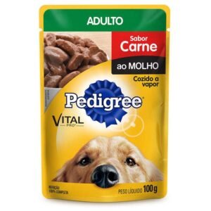Ração Pedigree Sachê Sabor Carne Ao Molho Cães Adultos 100G