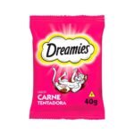 Petisco Dreamies Sabor Carne Tentadora para Gatos Adultos 40g