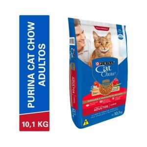 Ração Cat Chow para Gatos Adultos Sabor Carne 10kg