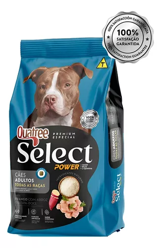Ração Cão Adulto Quatree Select Power 15 Kg Alta Performance